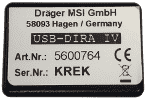 Draeger USB-DIRA IV (Includes 2 Velcro strips)