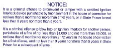 Massachusetts Tamper Warning Sticker