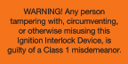 Arizona Tamper Warning Sticker roll of 250